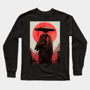 Old Black Samurai Long Sleeve T-Shirt